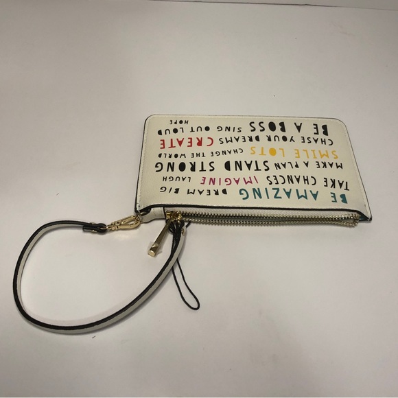 Inspirational Quotes Wristlet - Cream - Picture 5 of 6